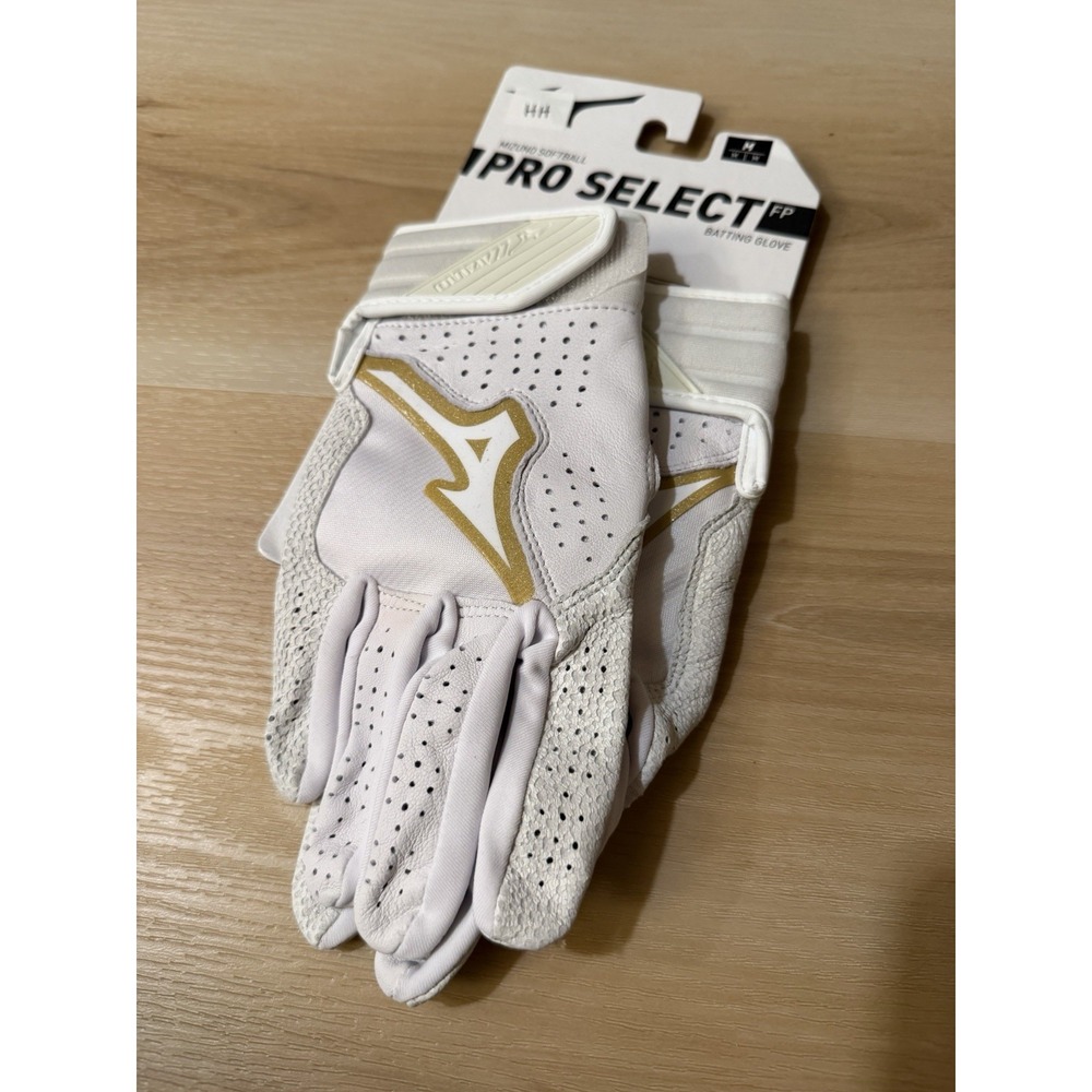 Mizuno Gloves Batting Unisex White New with Tags Softball Pro Select Medium